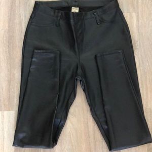 Leather like leggings